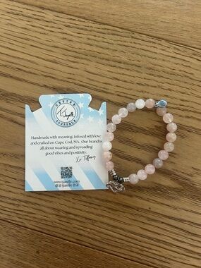 Rose Quartz Beaded Stretch Bracelet – Pink